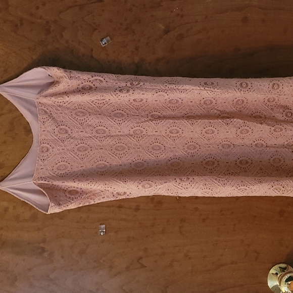 S Forever 21 Pink flowery lace dress - Picture 2 of 2